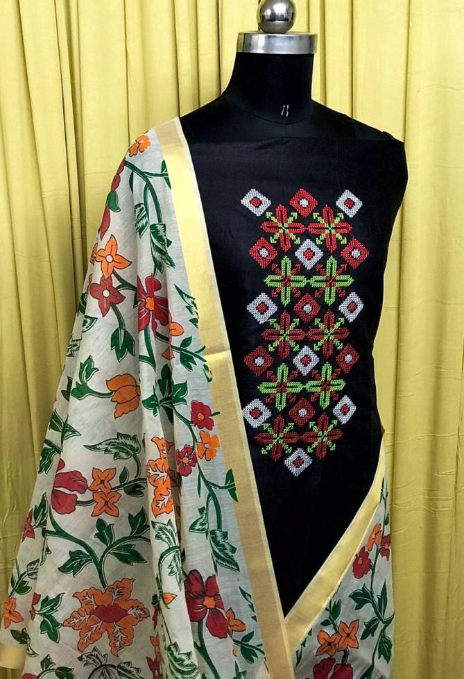 Tcvt Rubi Festive Wear Slub Cotton Fancy Designer Latest Dress Material Collection